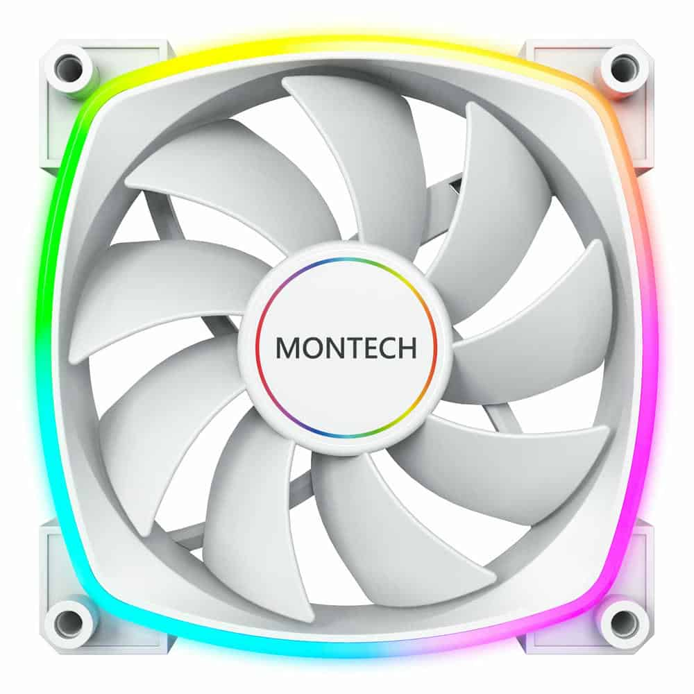 (image for) Montech AX140 PWM White 140mm ARGB Case Fan